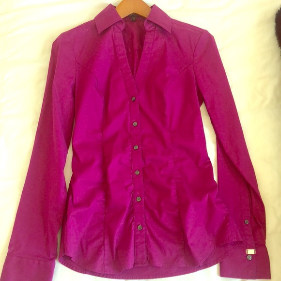 Express Essential Stretch button-up dress shirt - Picture 1 of 4